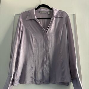Kate Hill Lavender Silk Blouse